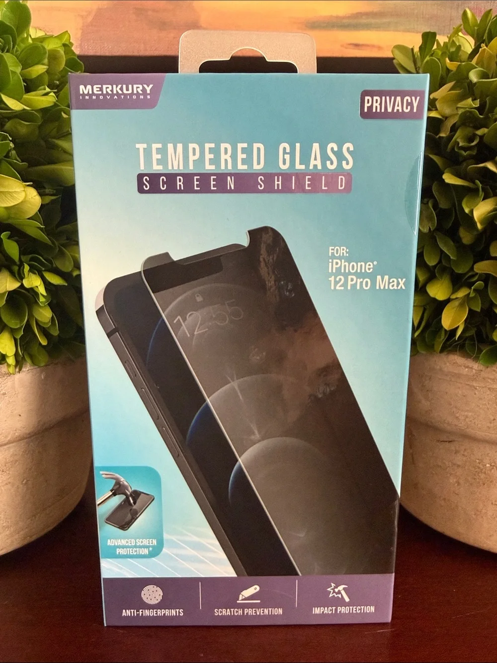 MERKURY INNOVATIONS✨TEMPERED GLASS SCREEN SHIELD✨ iPhone 12 Pro Max🌟BNIB🌟